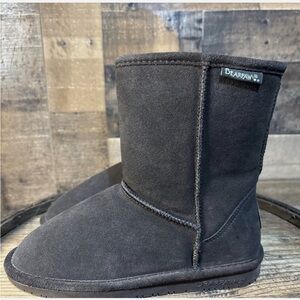 BearPaw Kids Charcoal Slippers